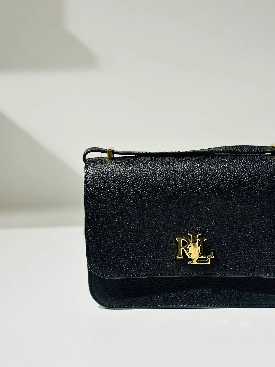 Ralph Lauren Black Leather Shoulder Bag