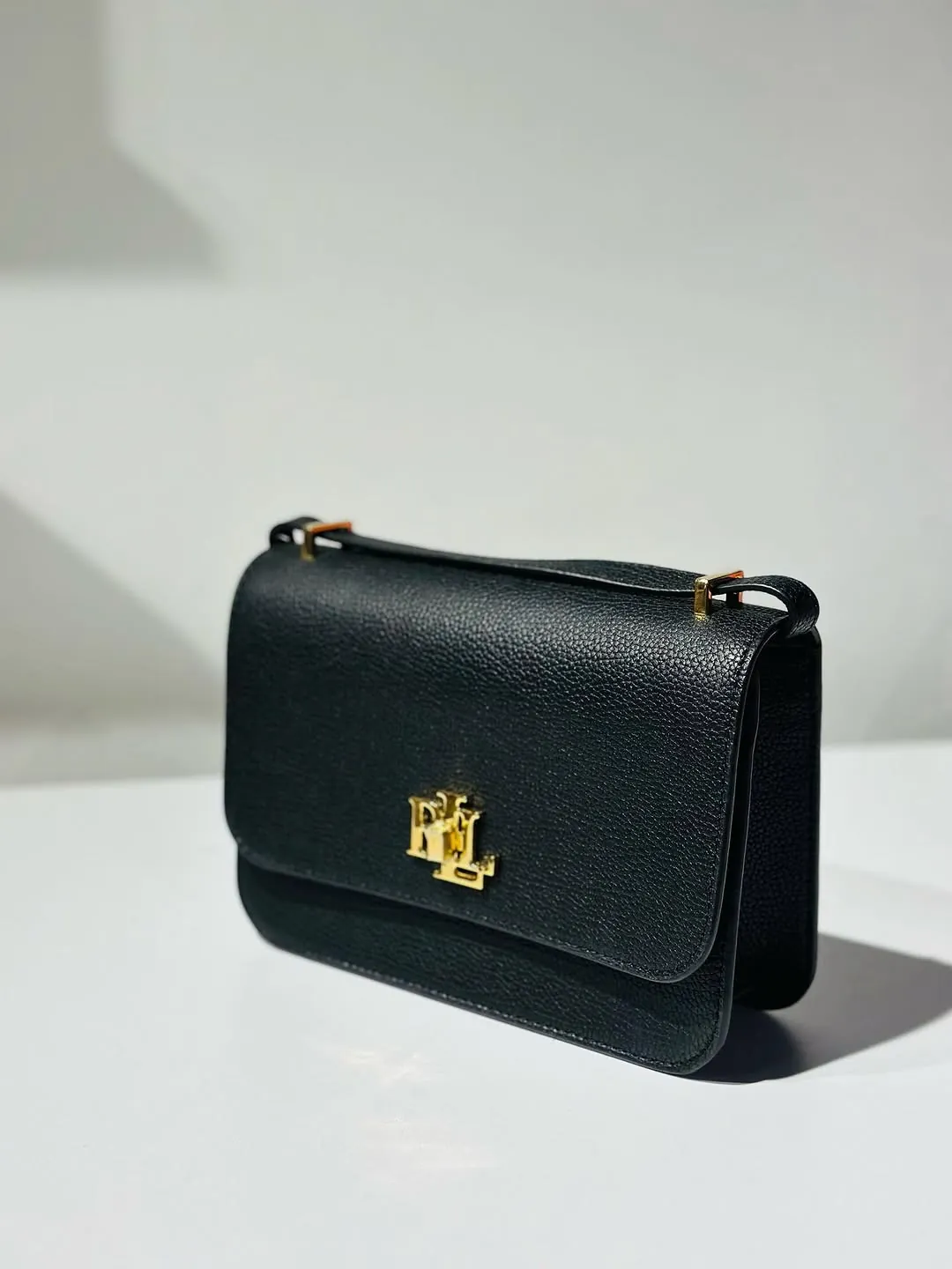 Ralph Lauren Black Leather Shoulder Bag