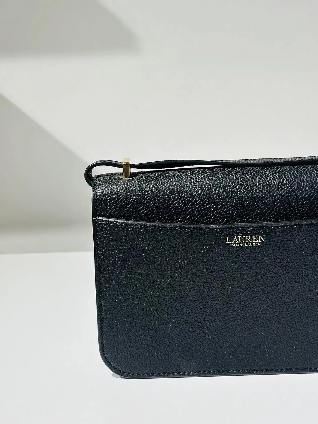 Ralph Lauren Black Leather Shoulder Bag