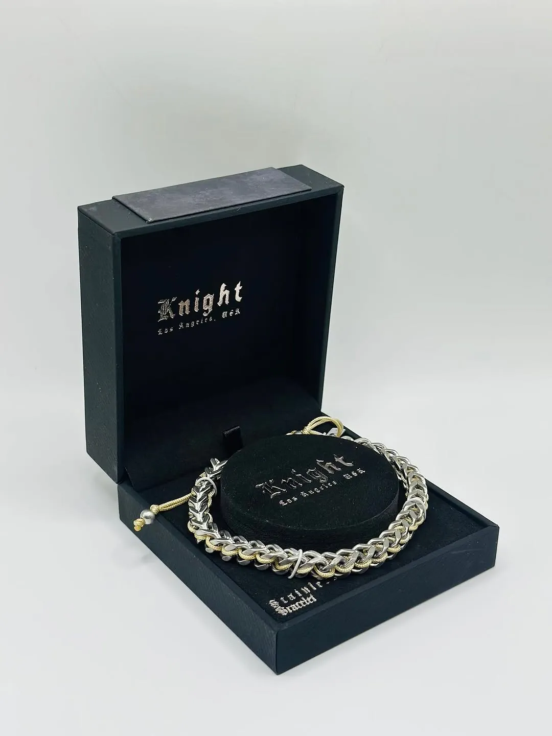 Knight Los Angeles Silver and Gold Chain Bracelet