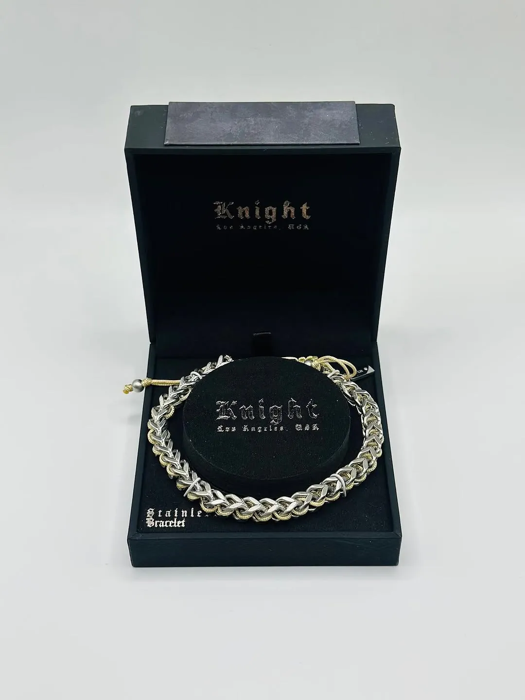 Knight Los Angeles Silver and Gold Chain Bracelet