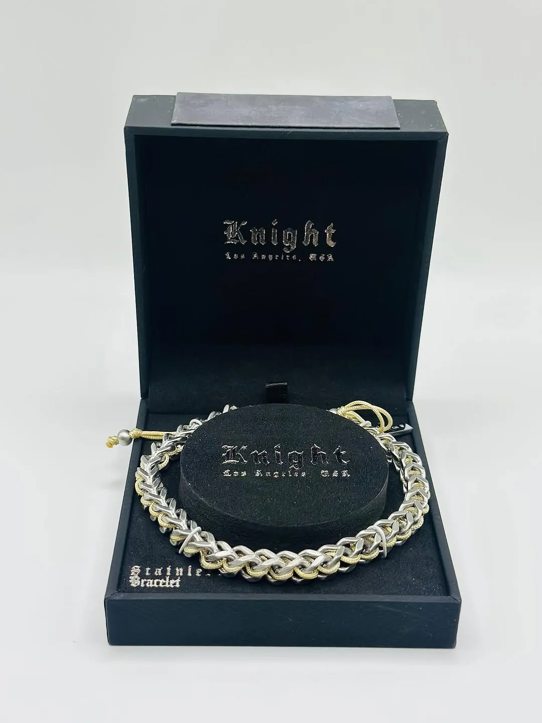 Knight Los Angeles Silver and Gold Chain Bracelet