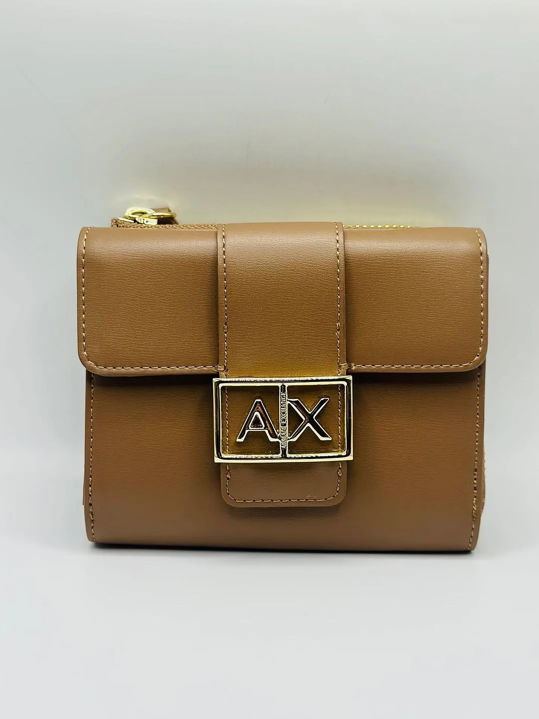 Armani Exchange Brown Leather Bag