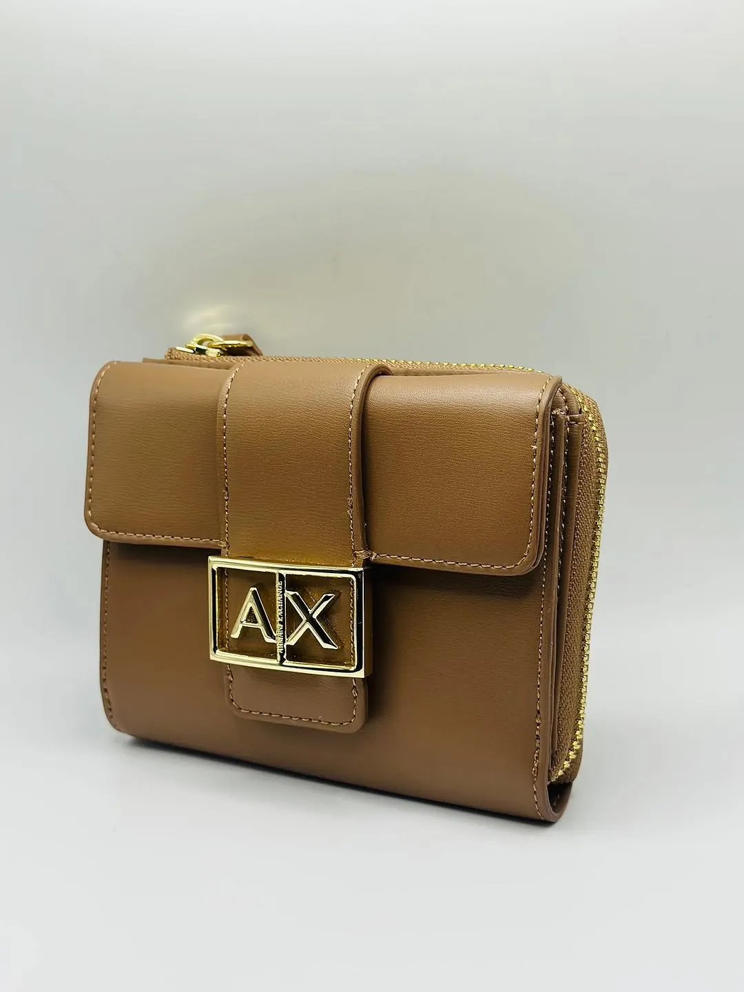 Armani Exchange Brown Leather Bag