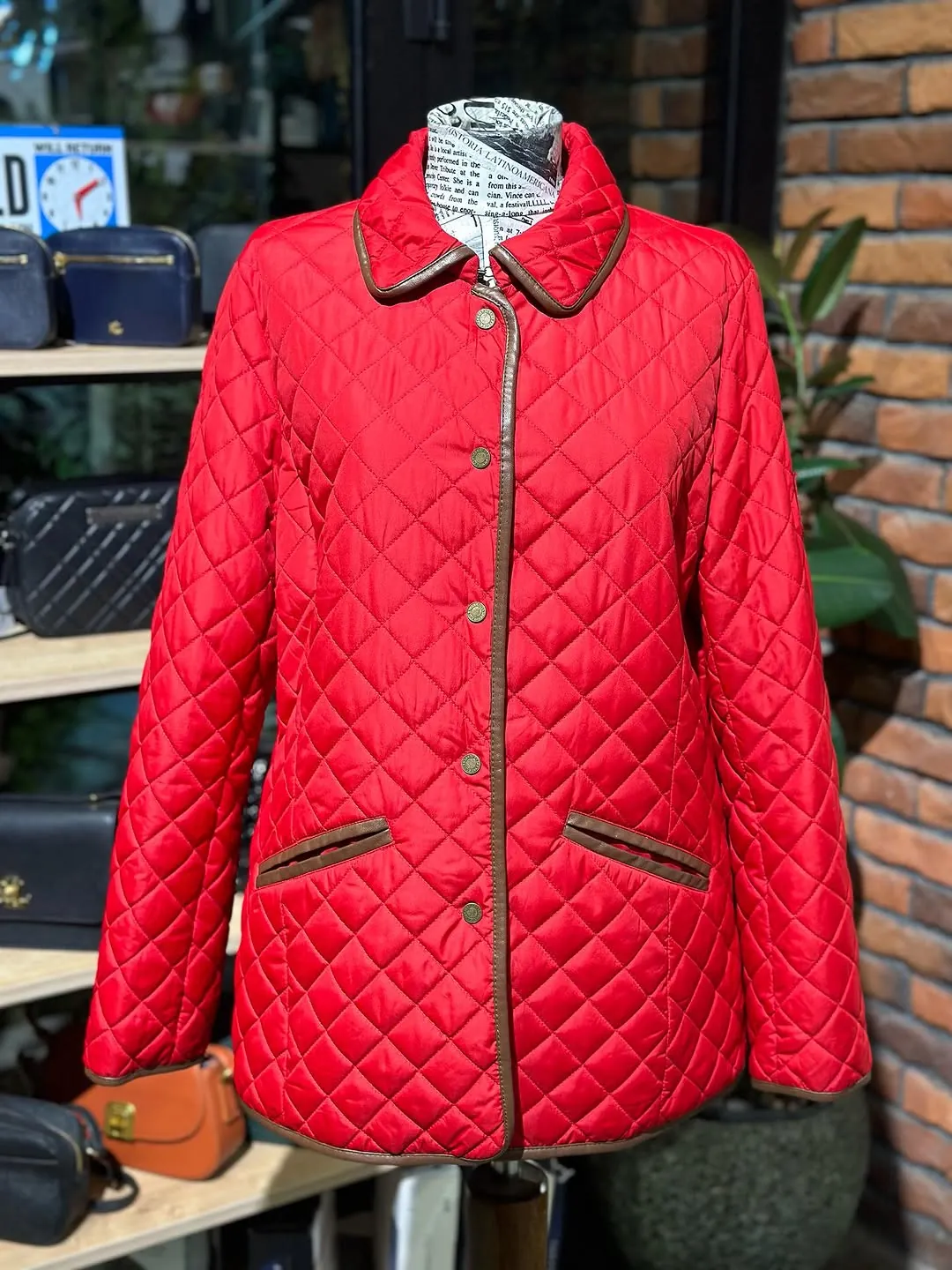 Red Quilted Jacket
