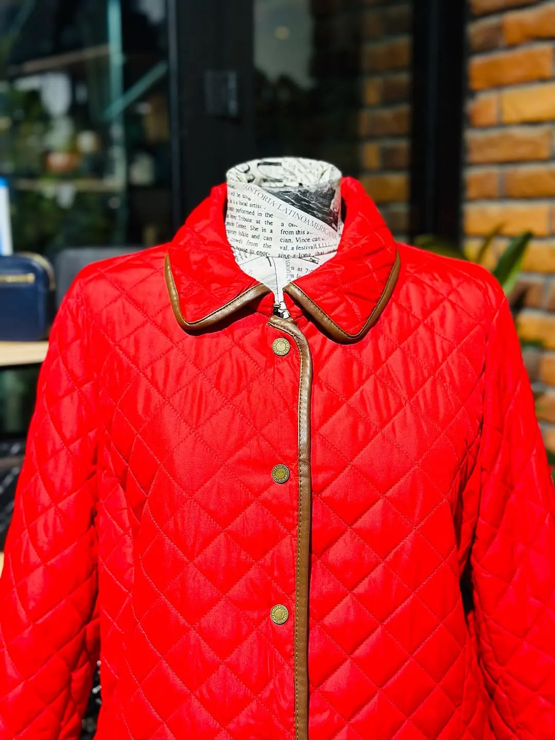 Red Quilted Jacket