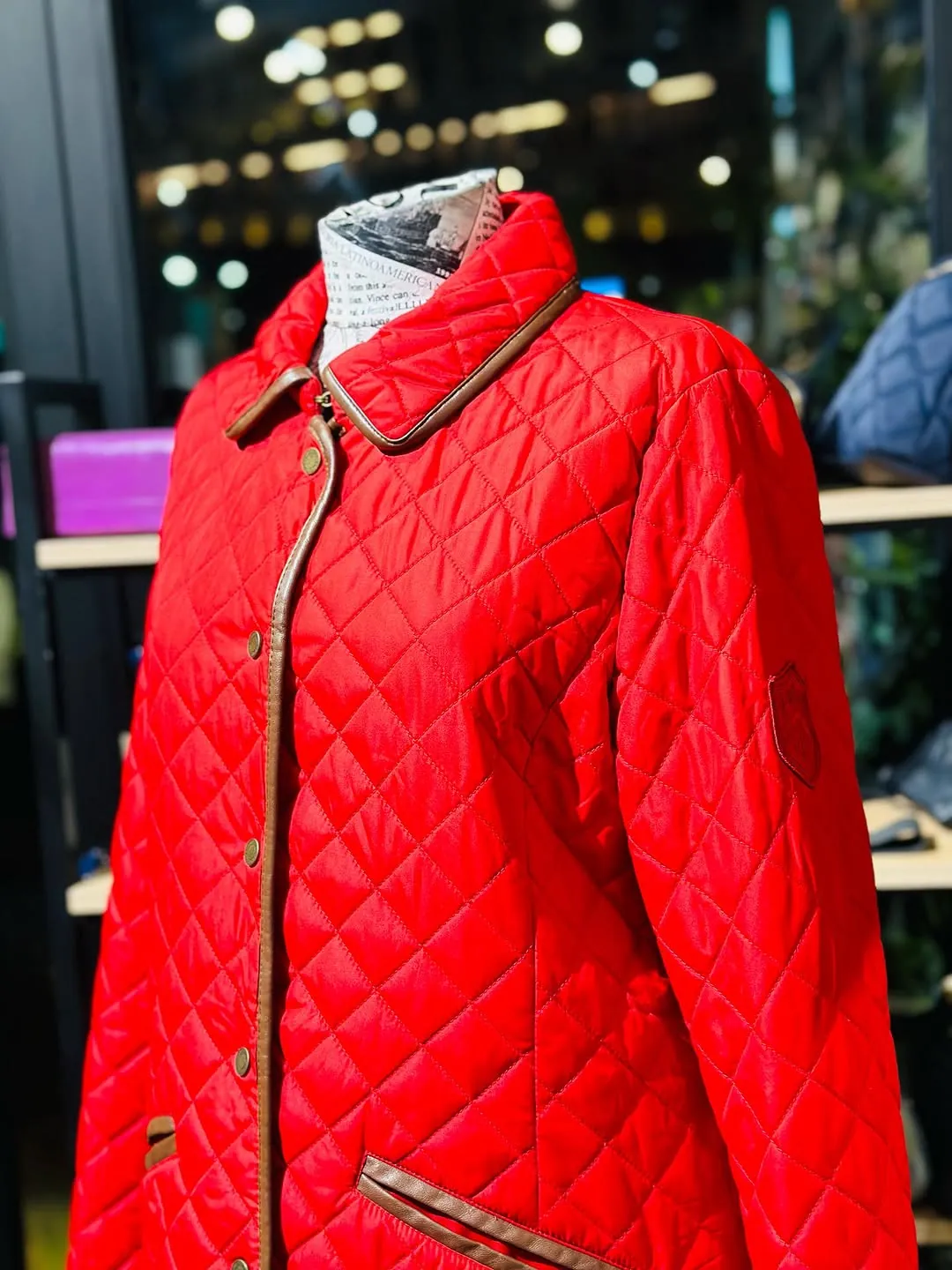 Red Quilted Jacket