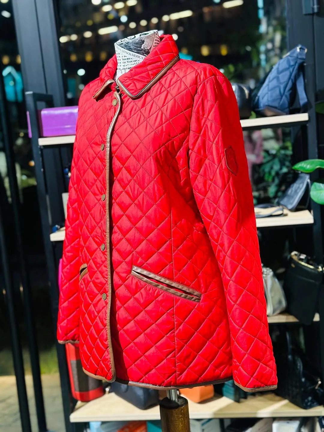 Red Quilted Jacket
