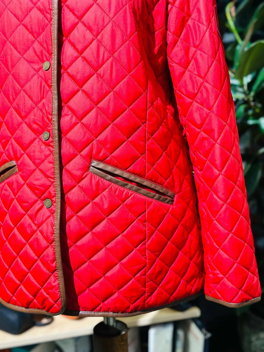 Red Quilted Jacket
