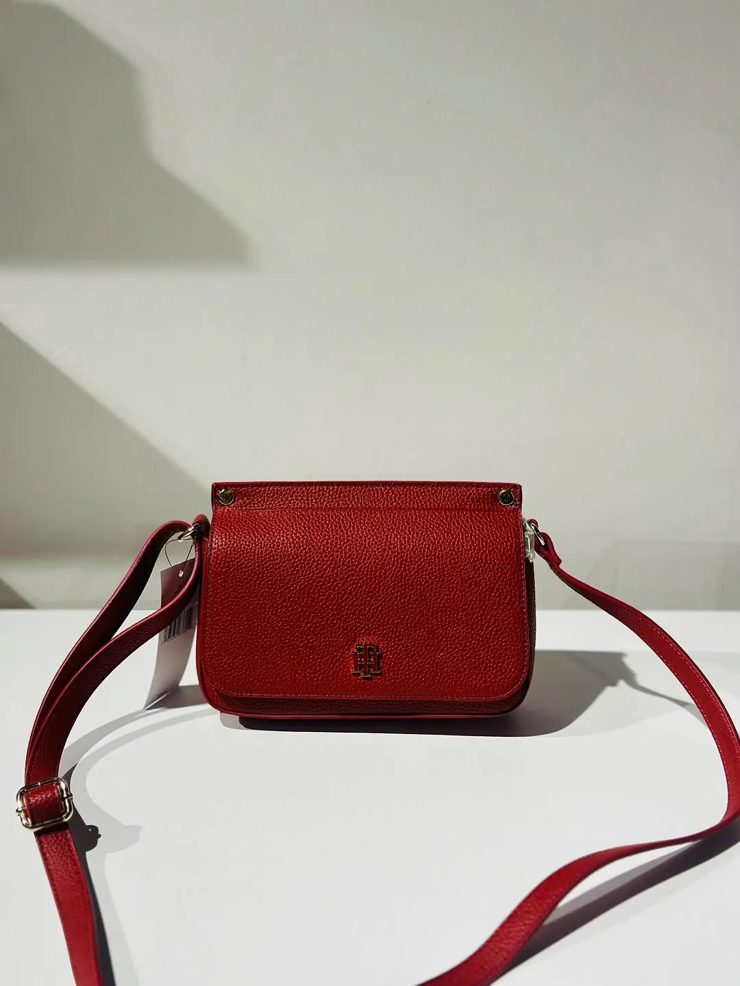 Red Leather Crossbody Bag