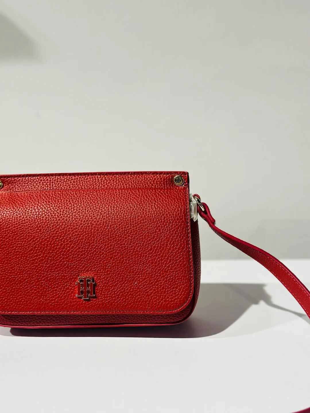 Red Leather Crossbody Bag