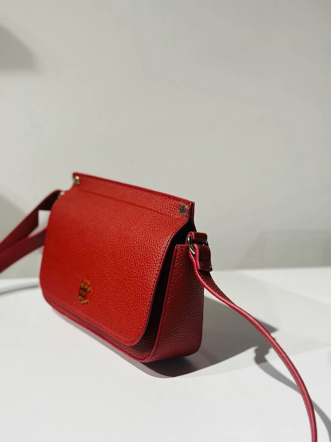 Red Leather Crossbody Bag
