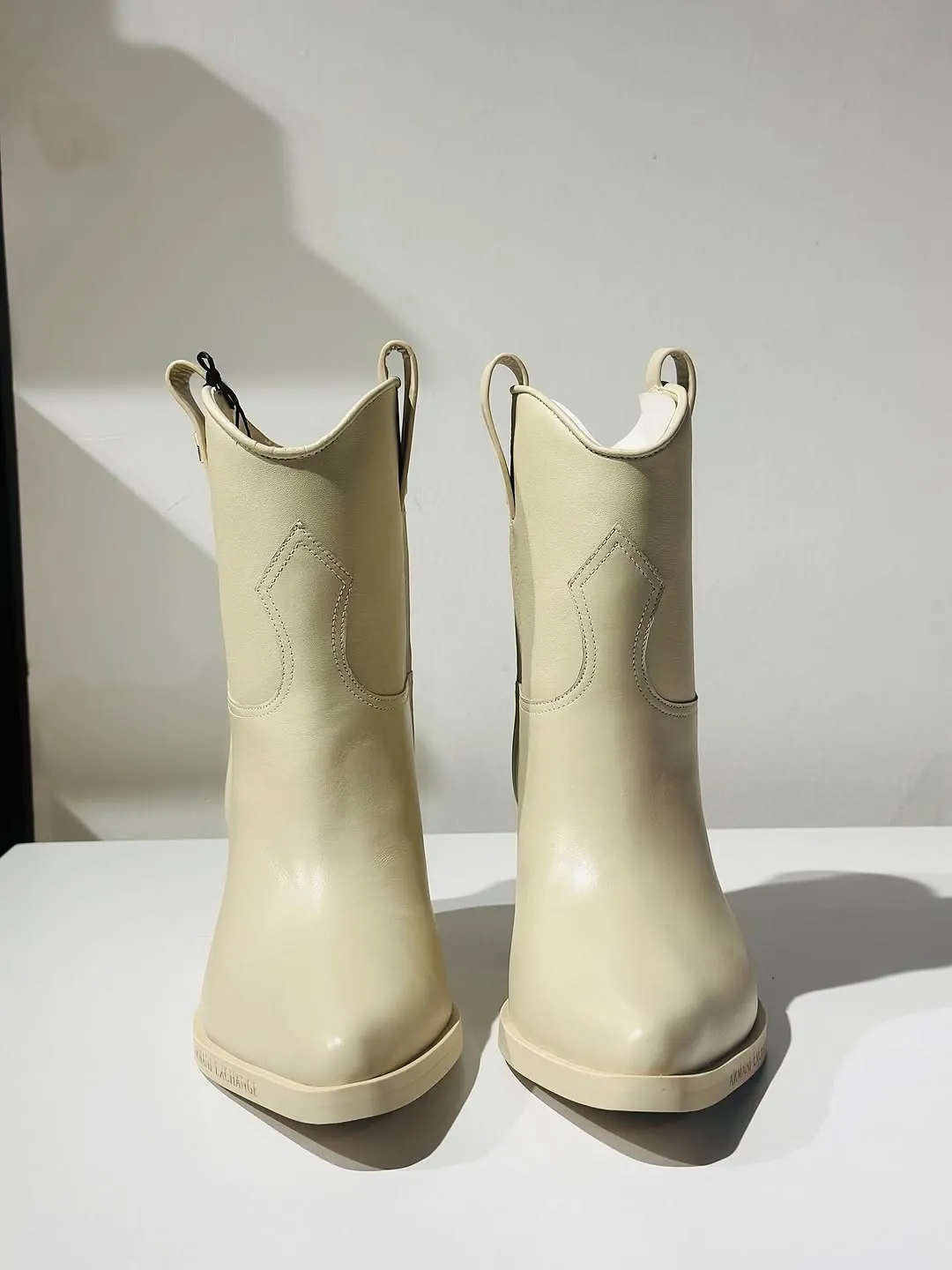 Cream Cowboy Boots