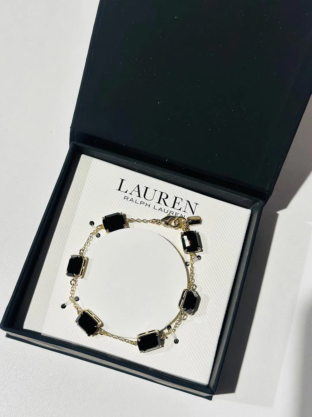 Ralph Lauren Black Stone Bracelet
