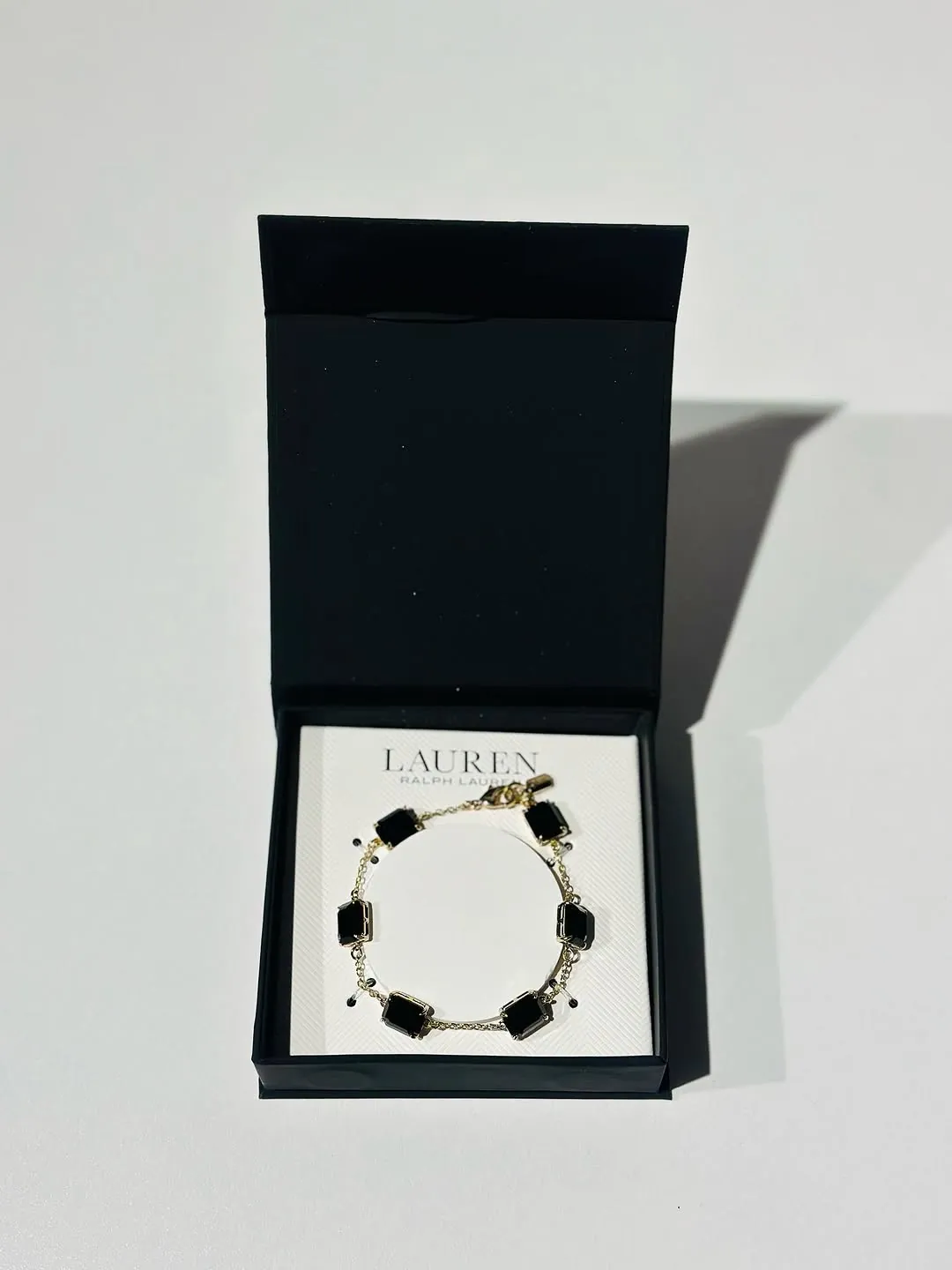 Ralph Lauren Black Stone Bracelet