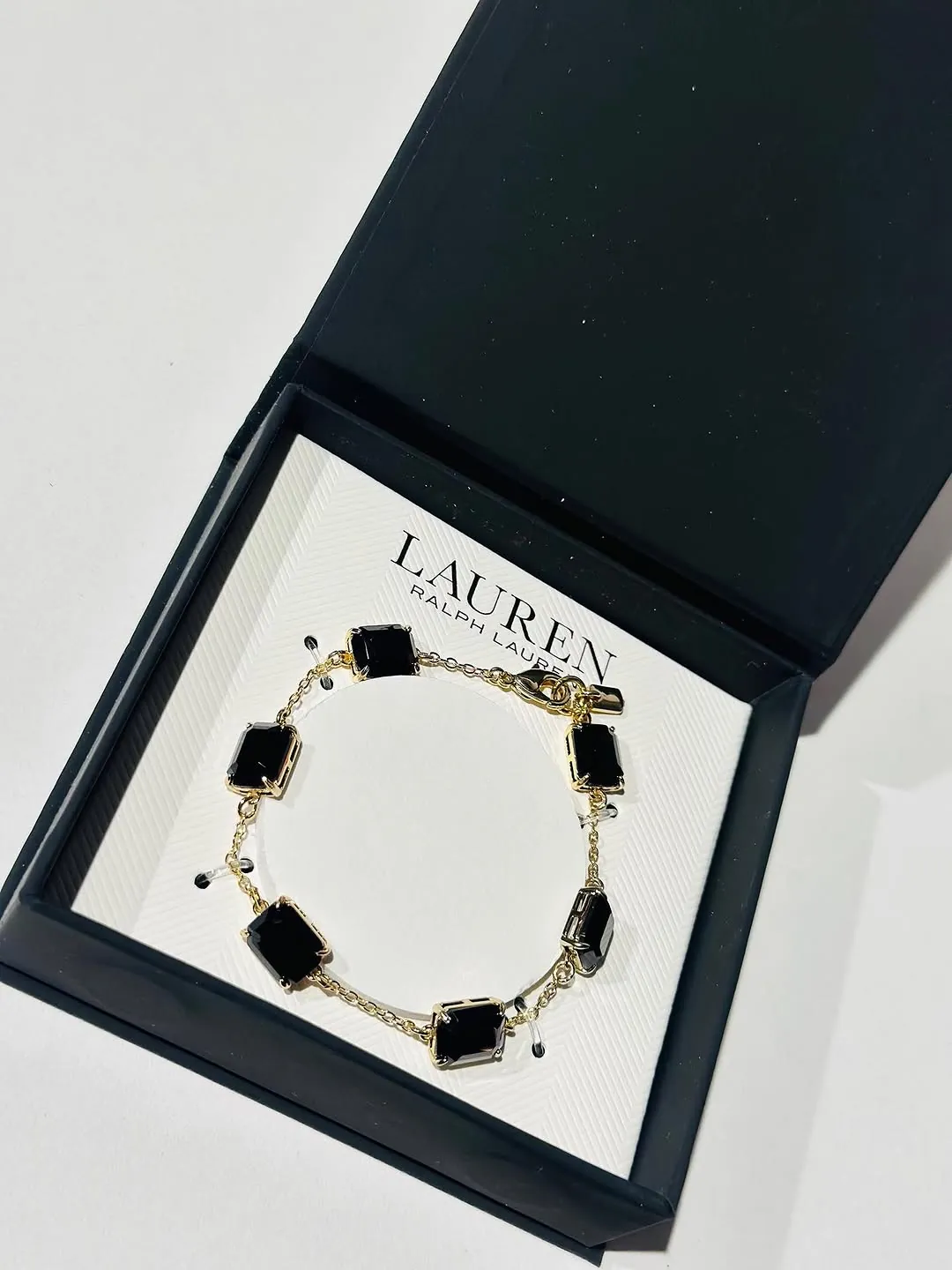 Ralph Lauren Black Stone Bracelet