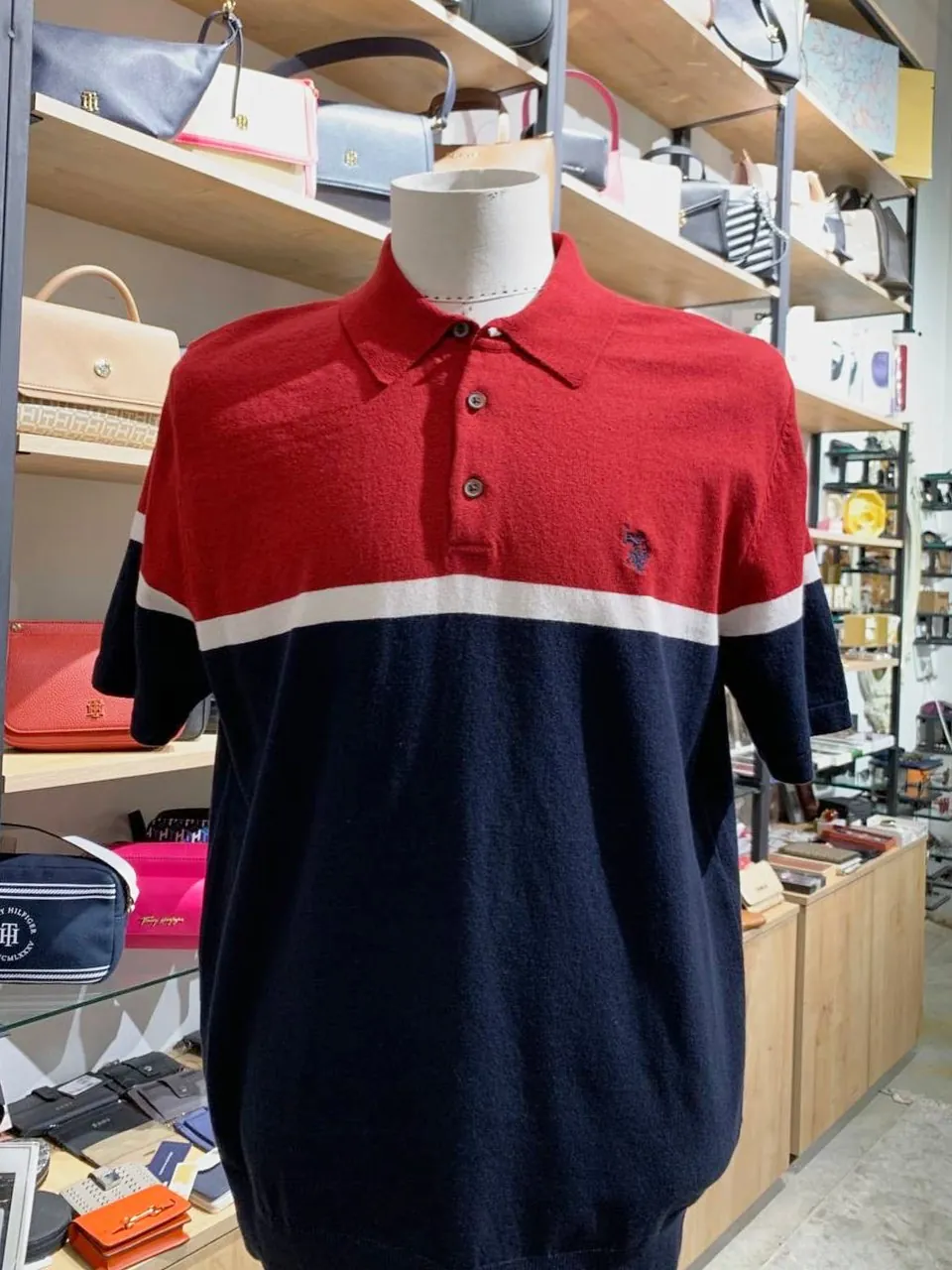 Men's Color Block Polo Shirt