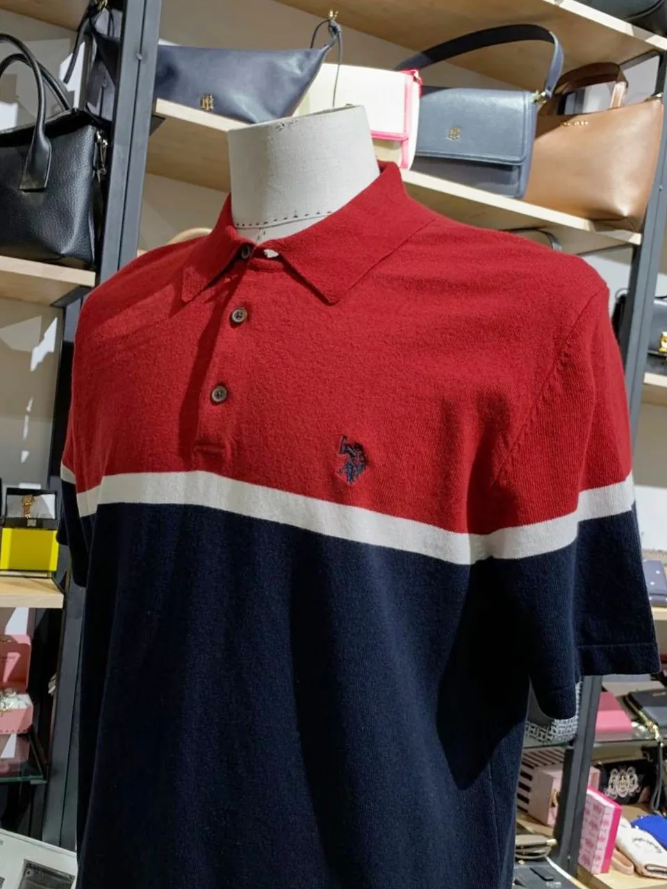 Men's Color Block Polo Shirt
