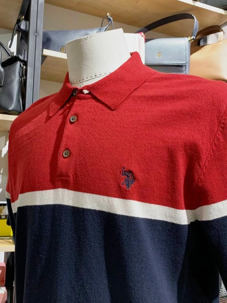 Men's Color Block Polo Shirt