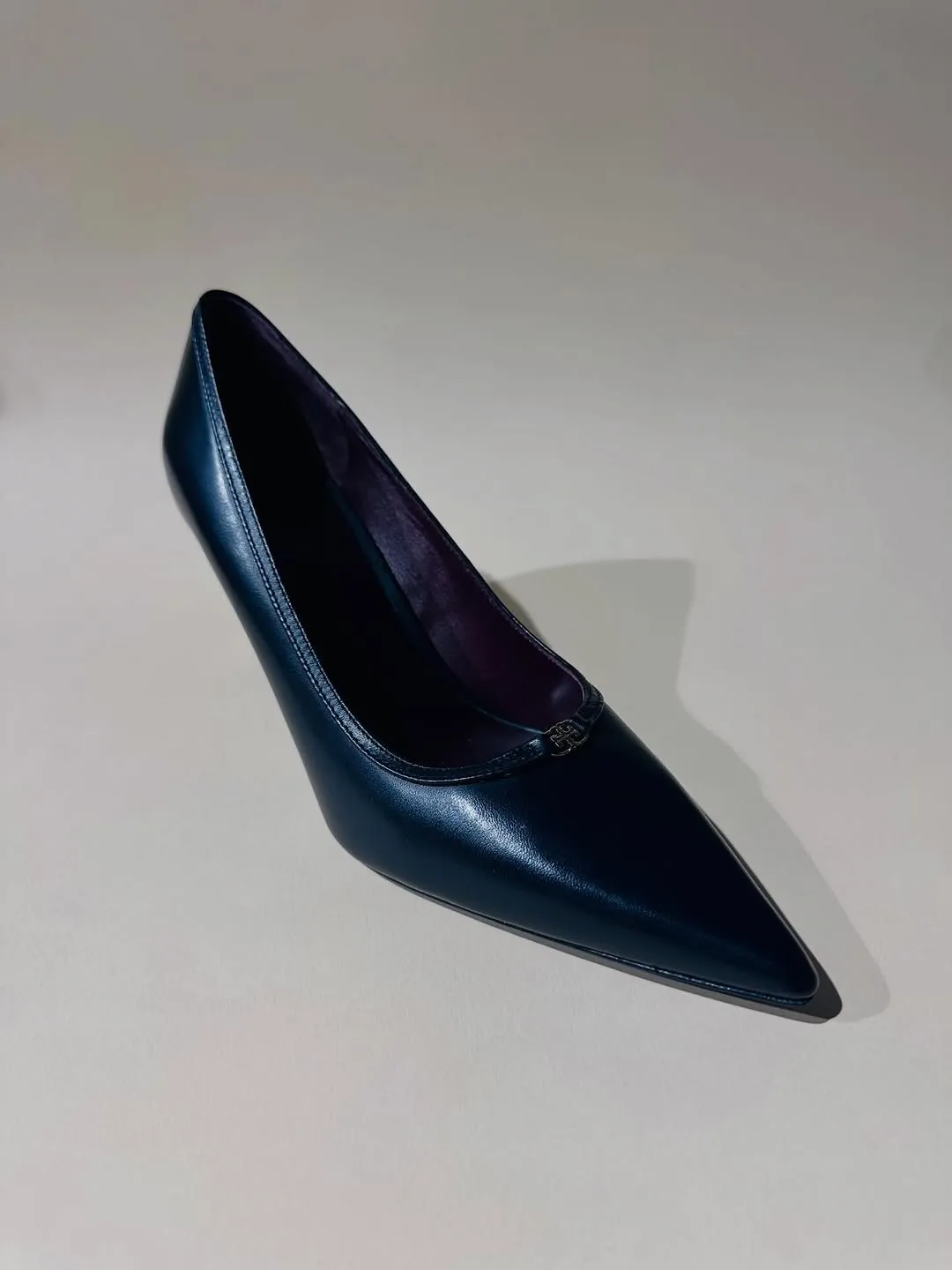 Tory Burch Navy Blue Pointed Toe Heels
