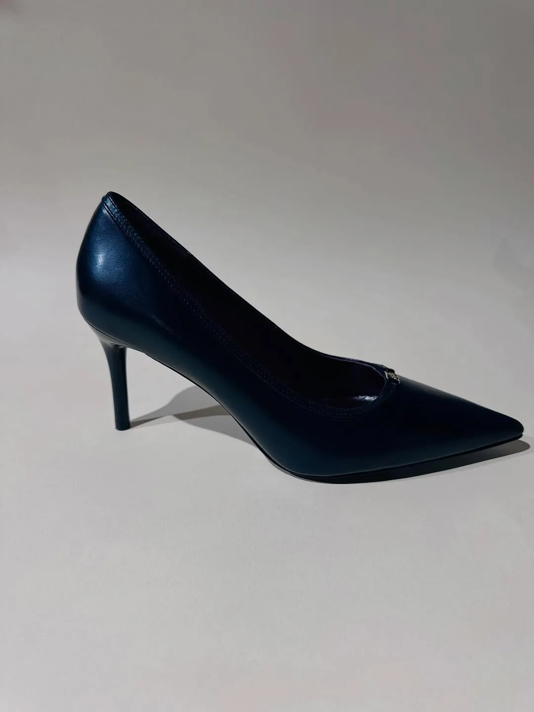 Tory Burch Navy Blue Pointed Toe Heels