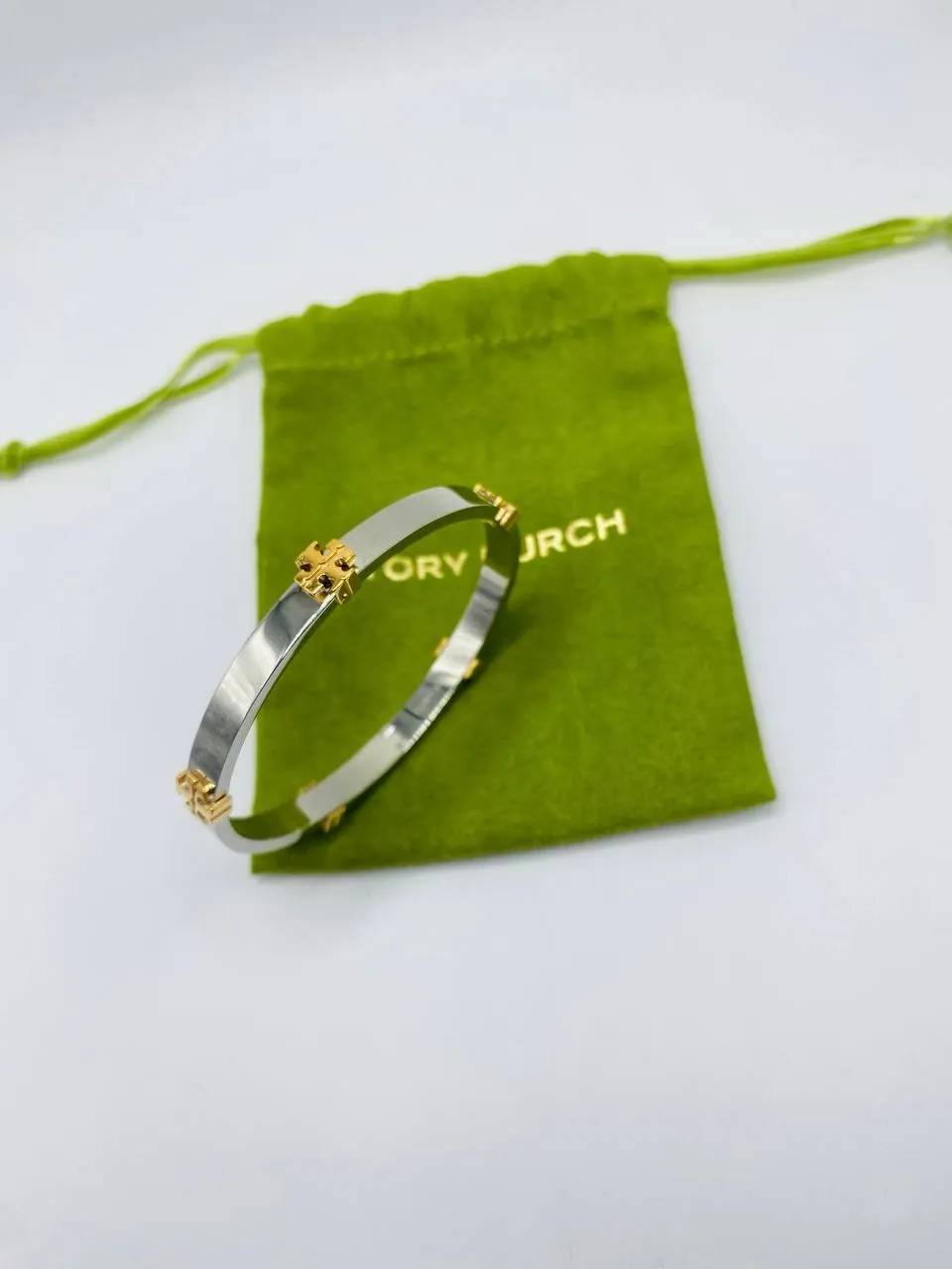 Tory Burch Silver and Gold Bracelet