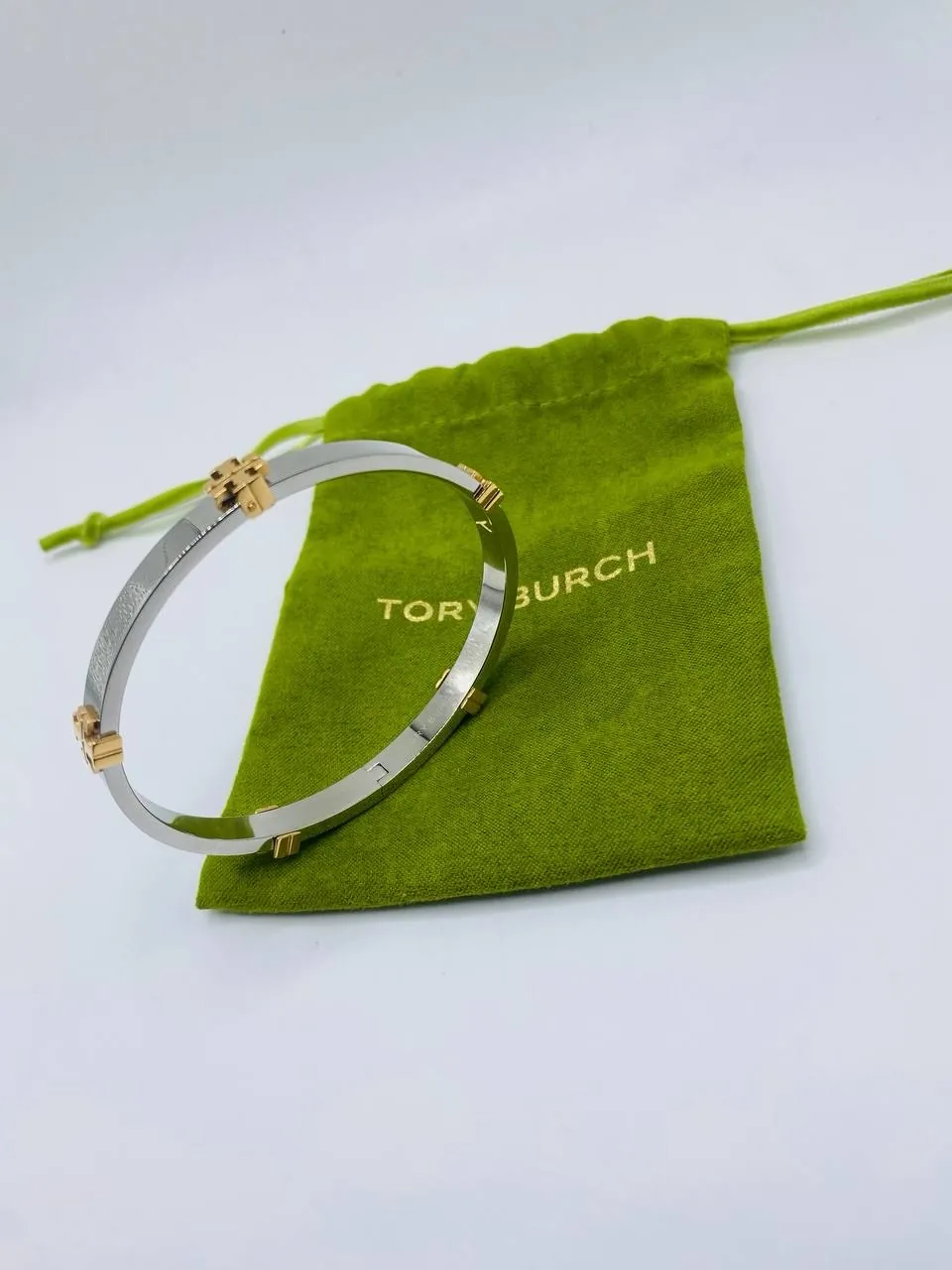 Tory Burch Silver and Gold Bracelet