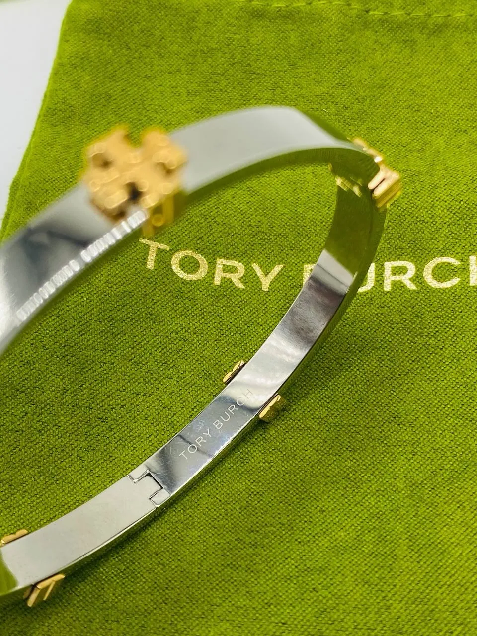Tory Burch Silver and Gold Bracelet