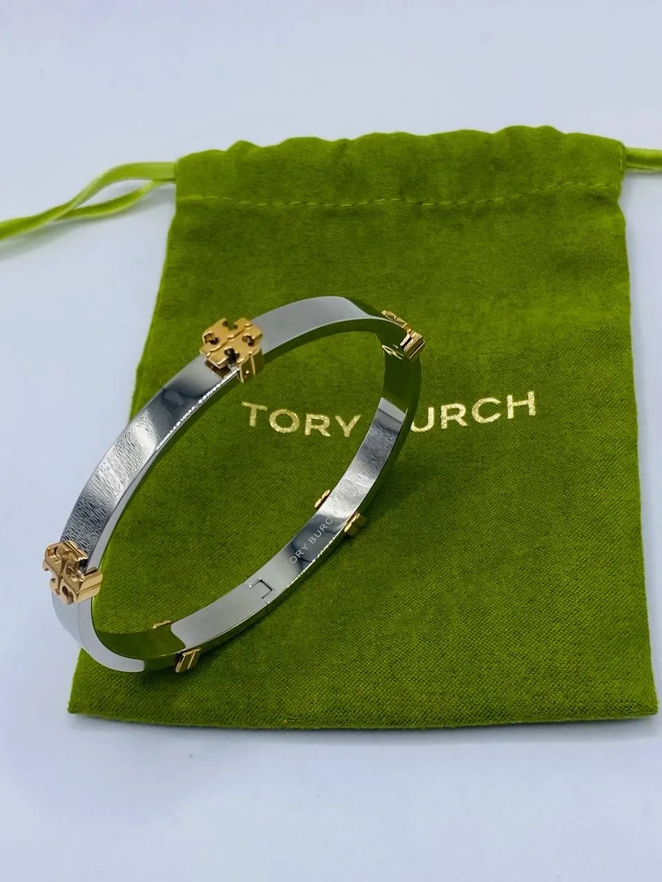 Tory Burch Silver and Gold Bracelet