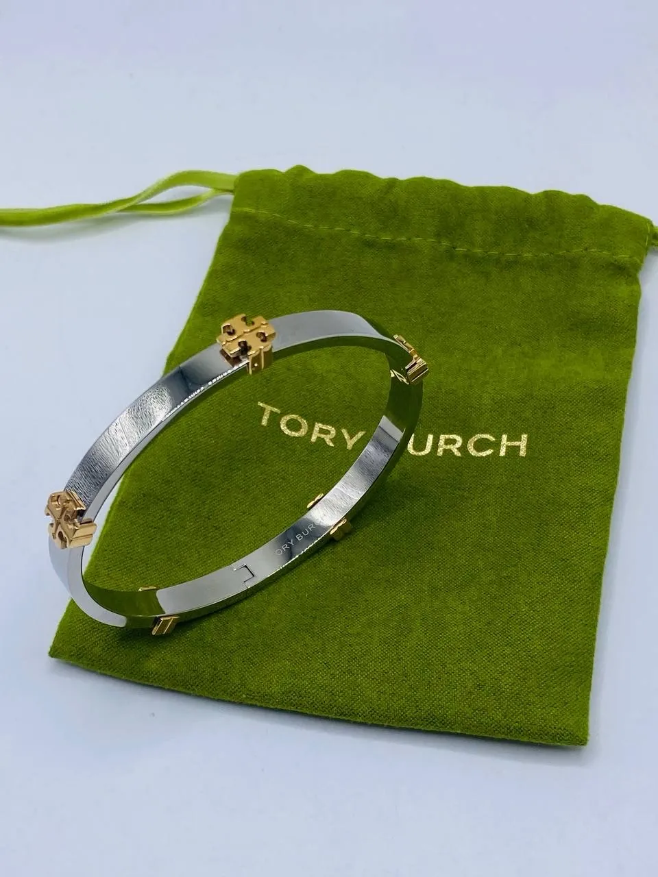 Tory Burch Silver and Gold Bracelet