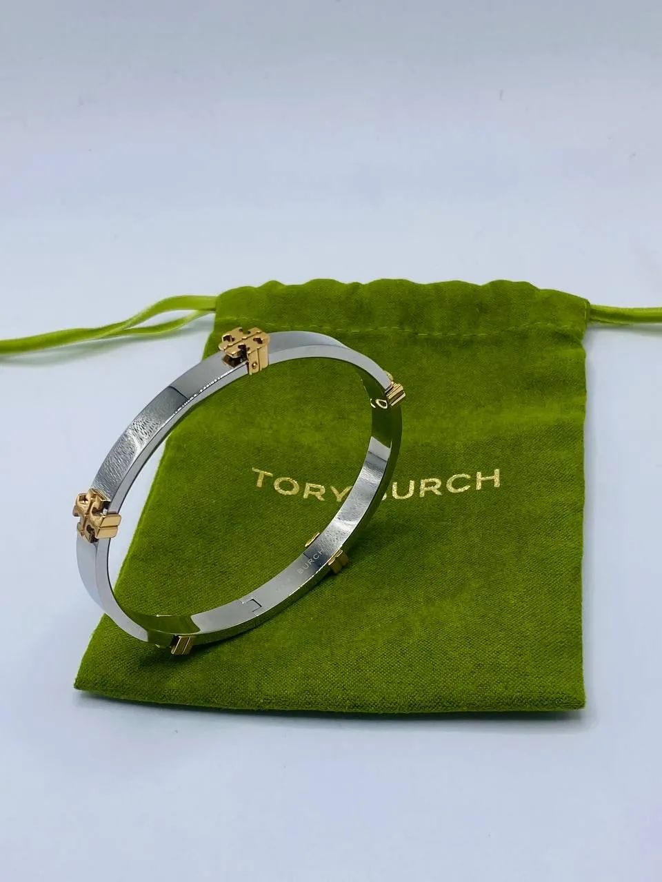 Tory Burch Silver and Gold Bracelet