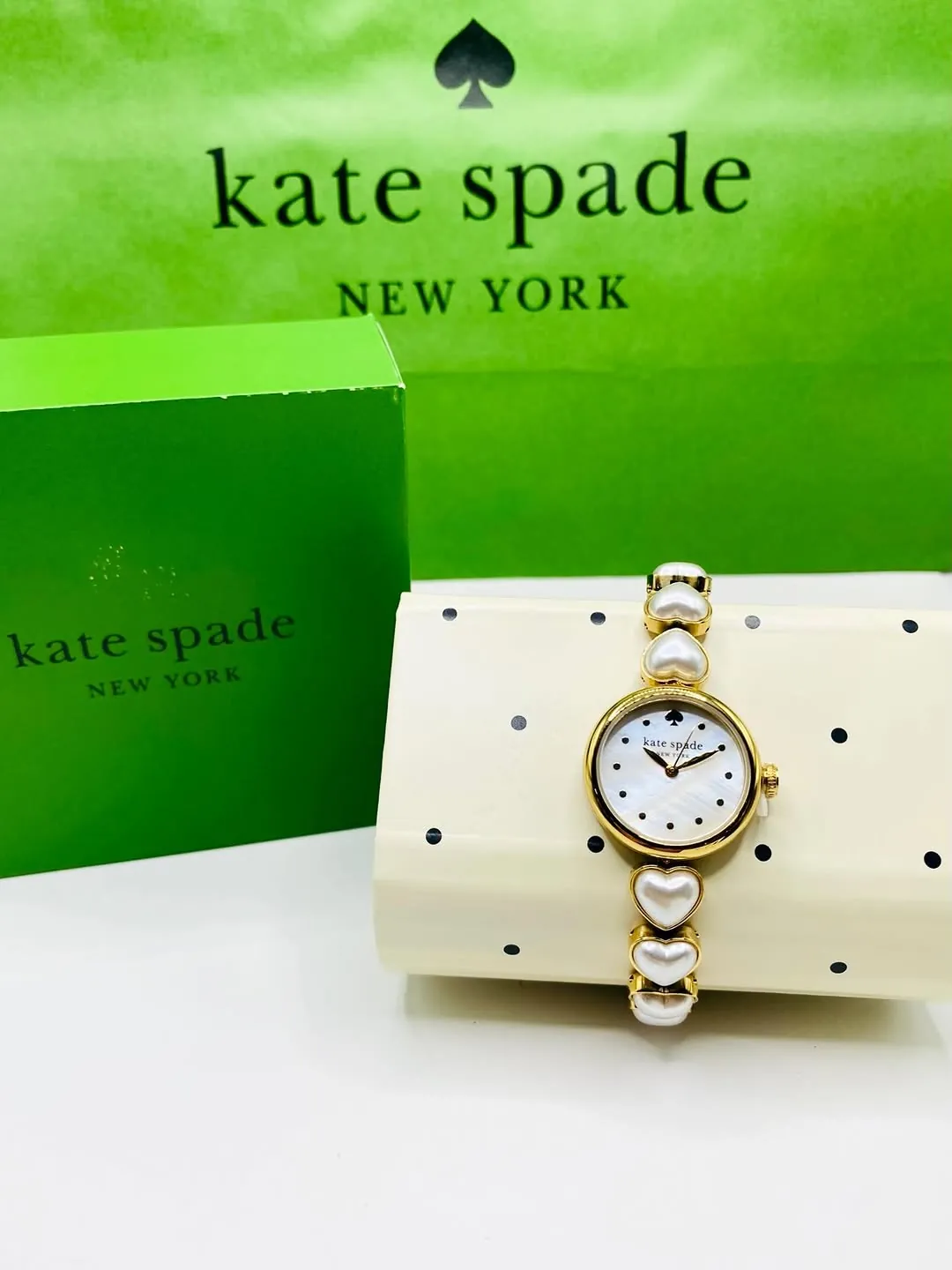 Kate Spade Pearl Heart Bracelet Watch