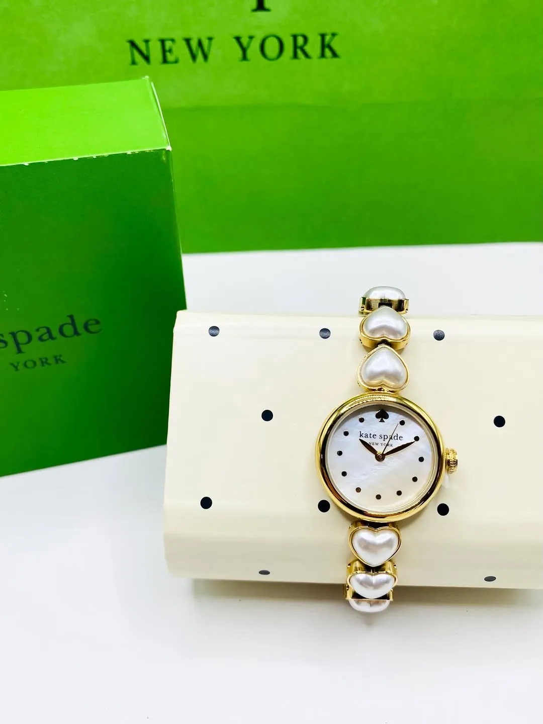 Kate Spade Pearl Heart Bracelet Watch