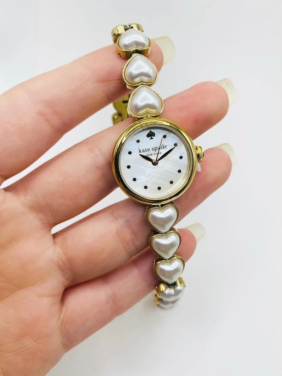 Kate Spade Pearl Heart Bracelet Watch