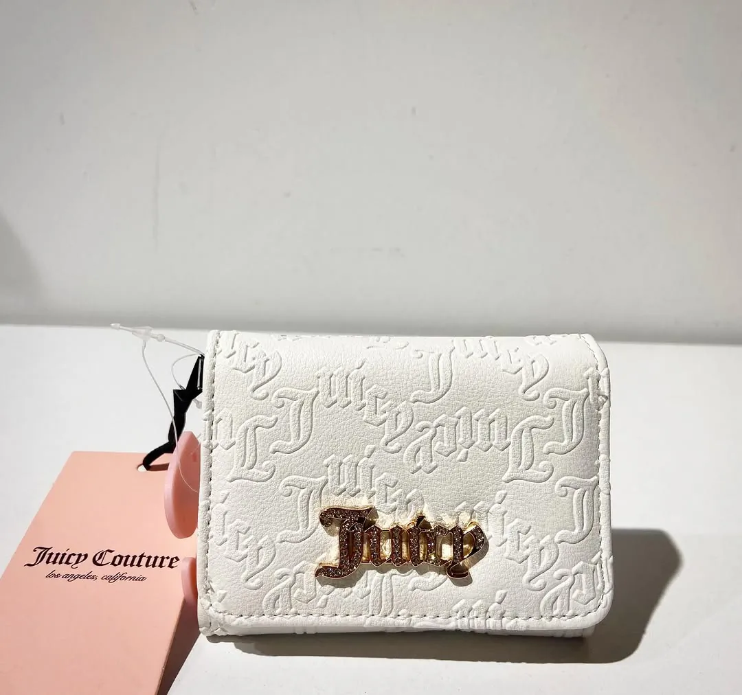 White Embossed Pattern Wallet