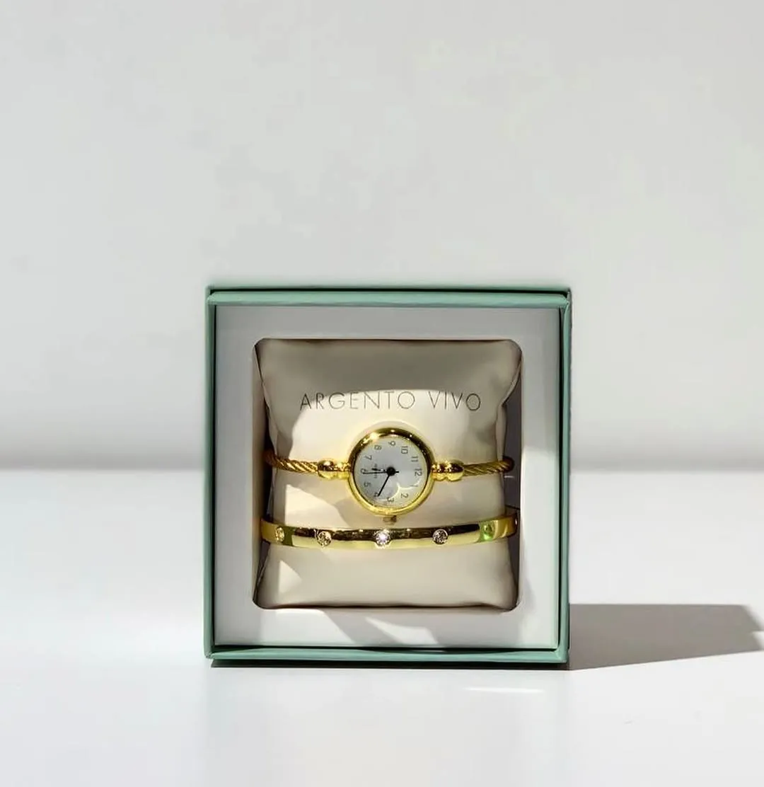 Argento Vivo Bracelet Watch Set