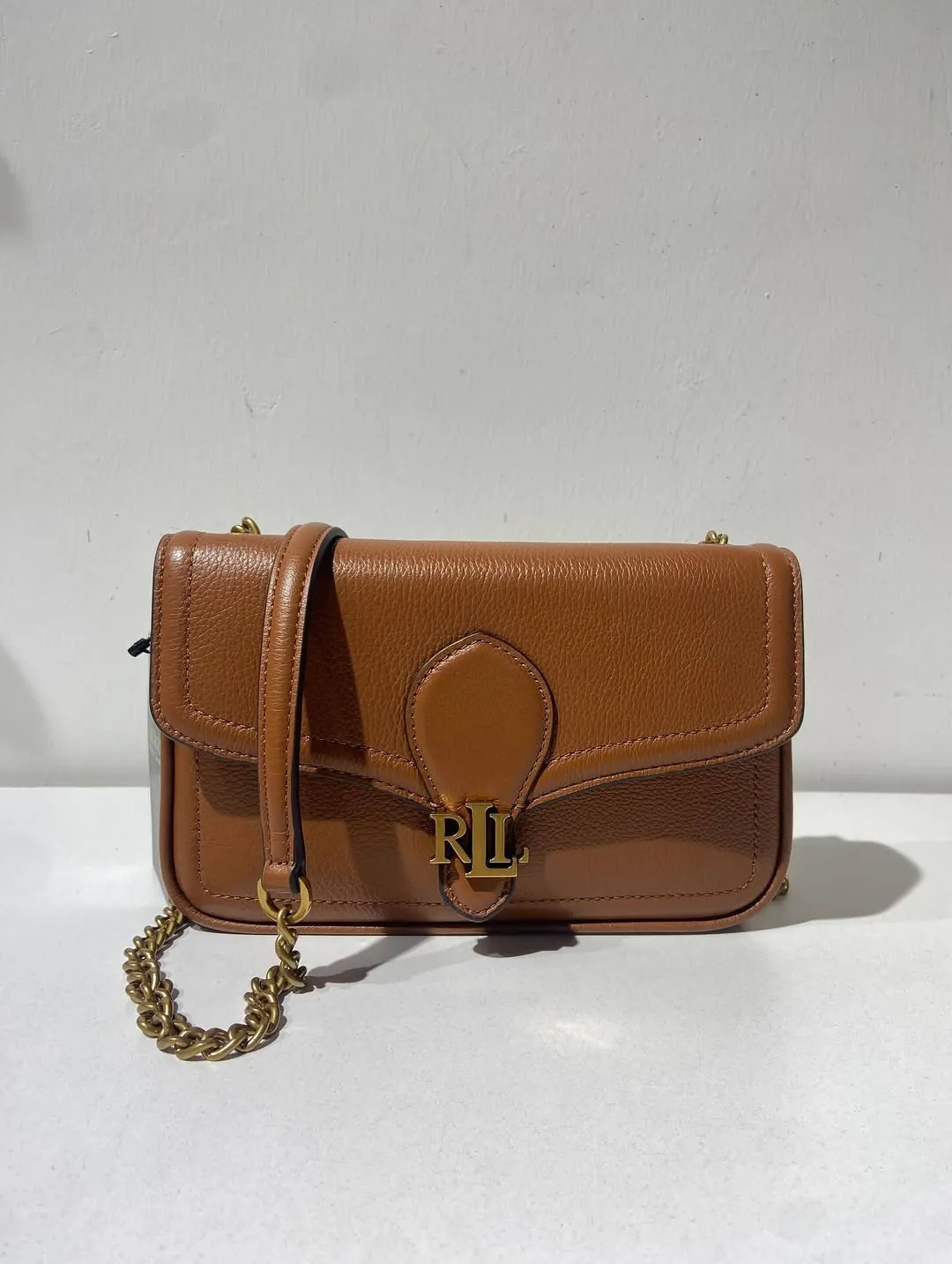 Ralph Lauren Brown Leather Shoulder Bag