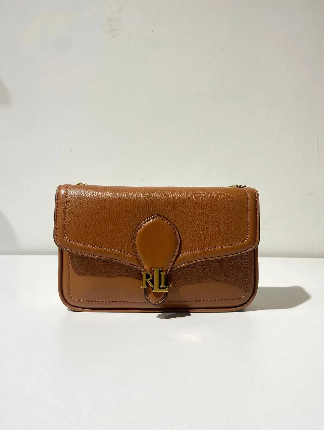 Ralph Lauren Brown Leather Shoulder Bag