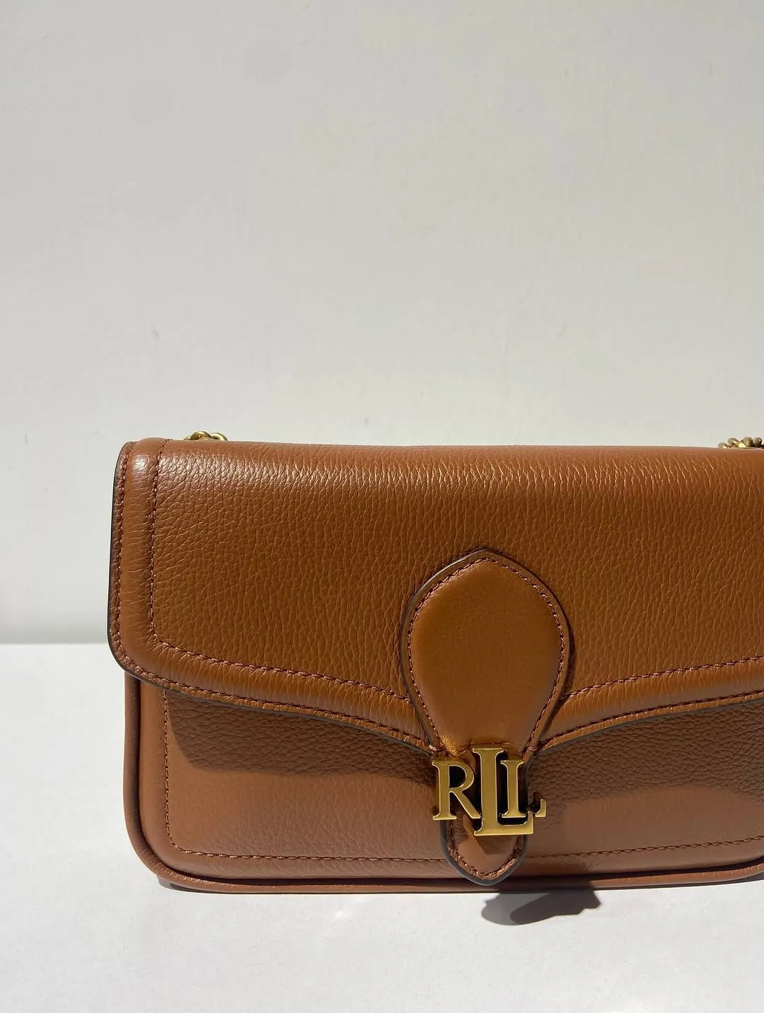 Ralph Lauren Brown Leather Shoulder Bag