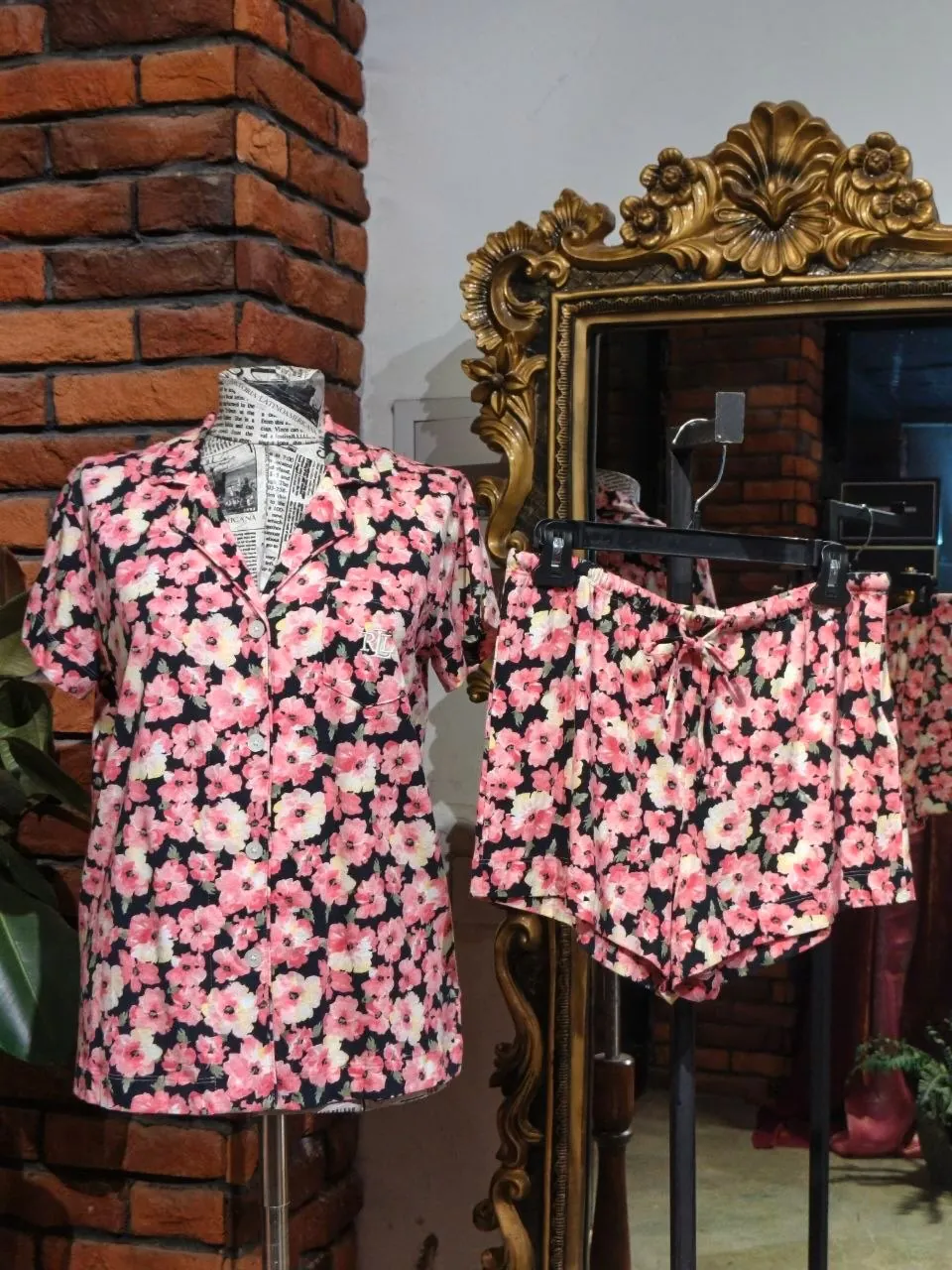 Paisley Print Two-Piece Set