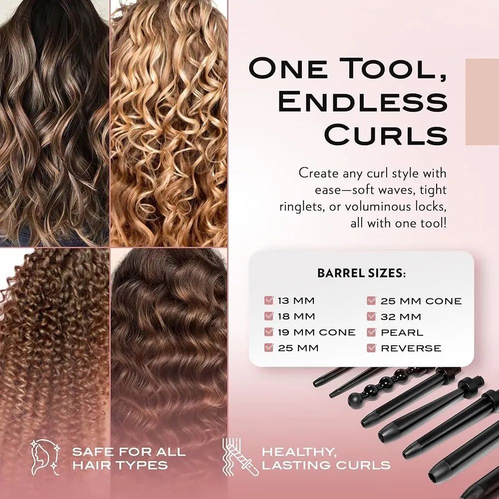 NuMe Octowand Pro Curling Wand