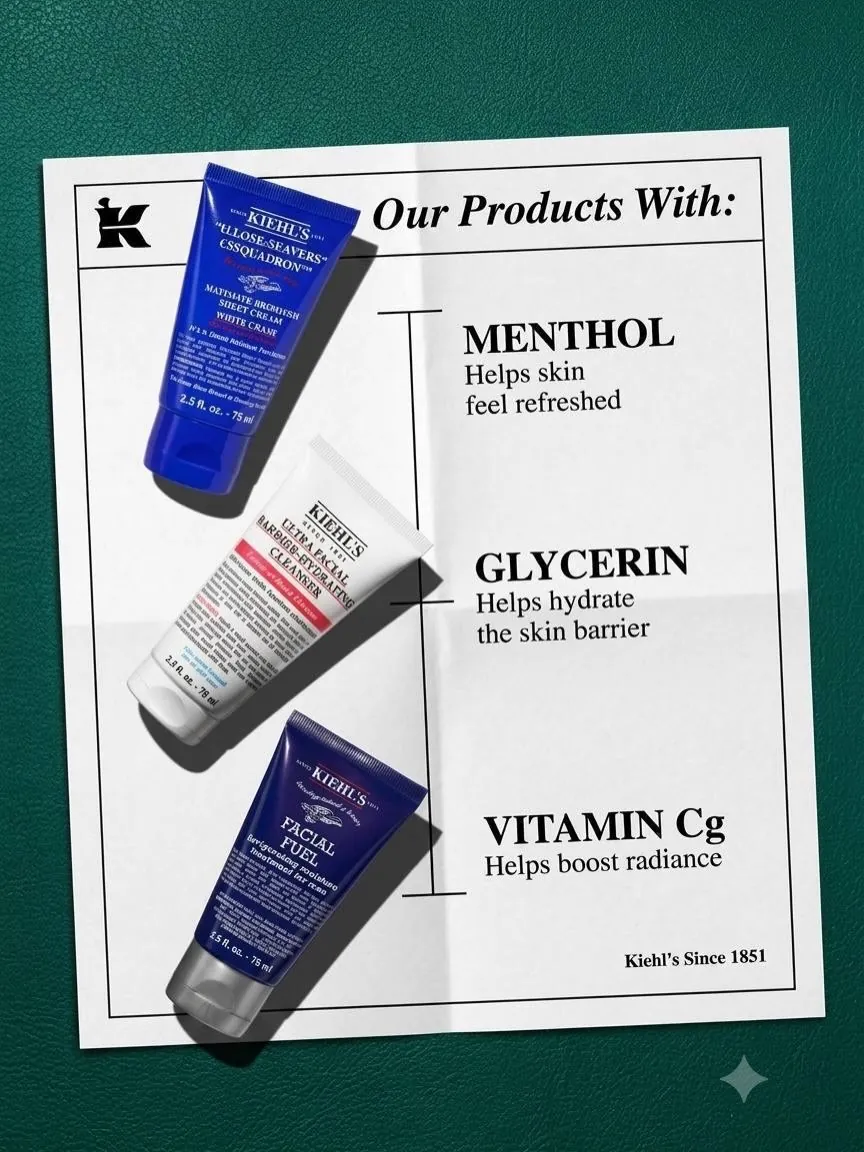 Kiehl's Men's Skincare Set (3 Pieces)