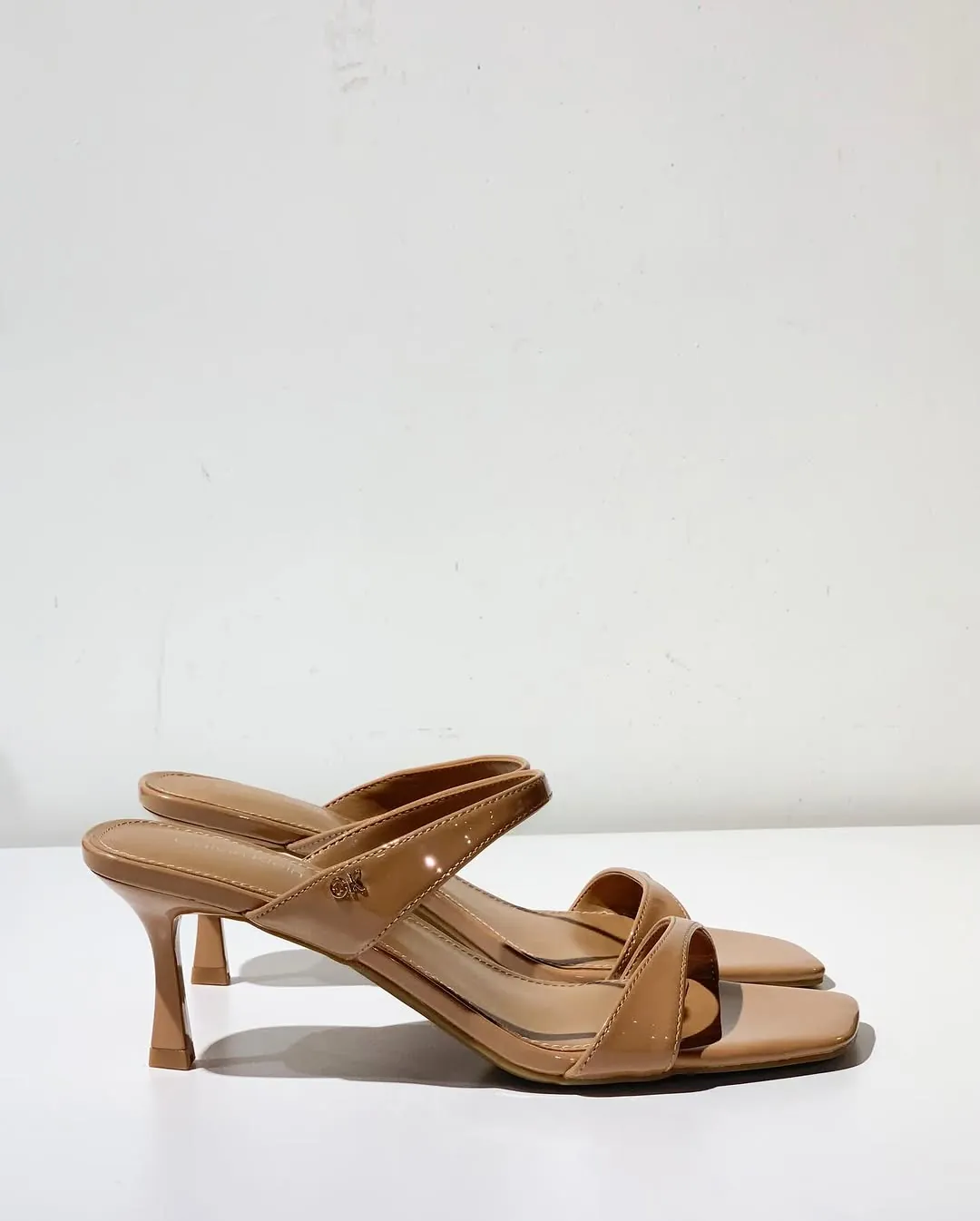 Beige High Heel Sandals