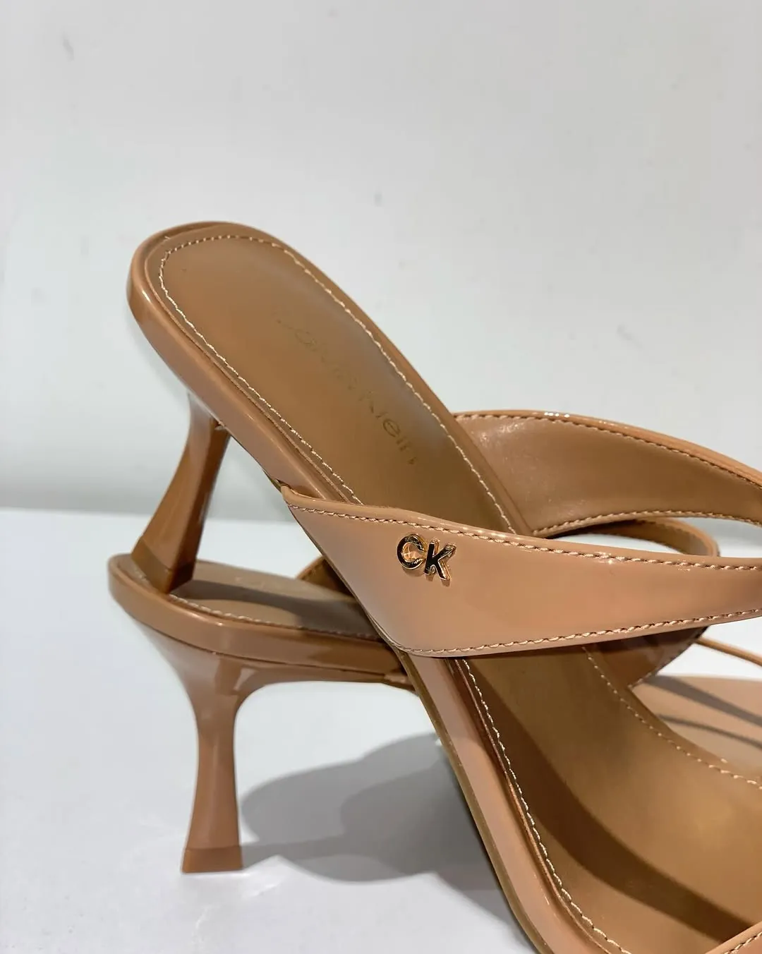 Beige High Heel Sandals