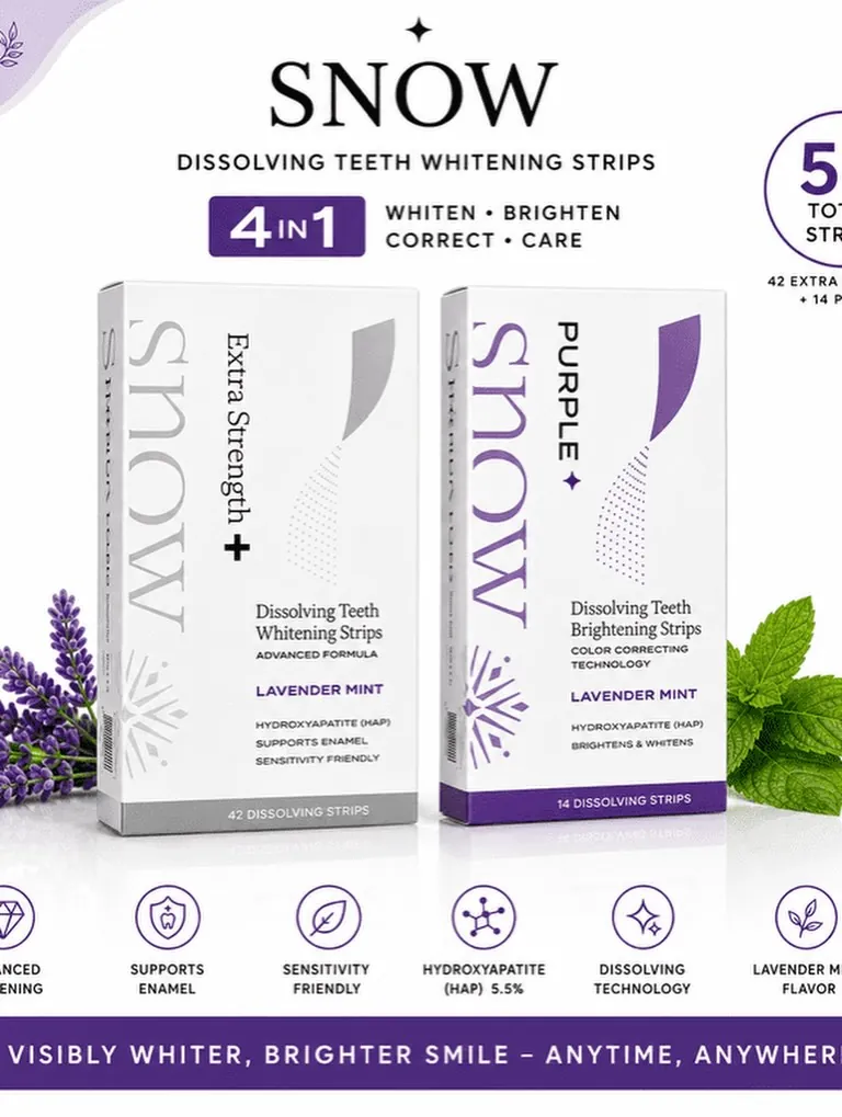 SNOW Dissolving Teeth Whitening Strips Kit