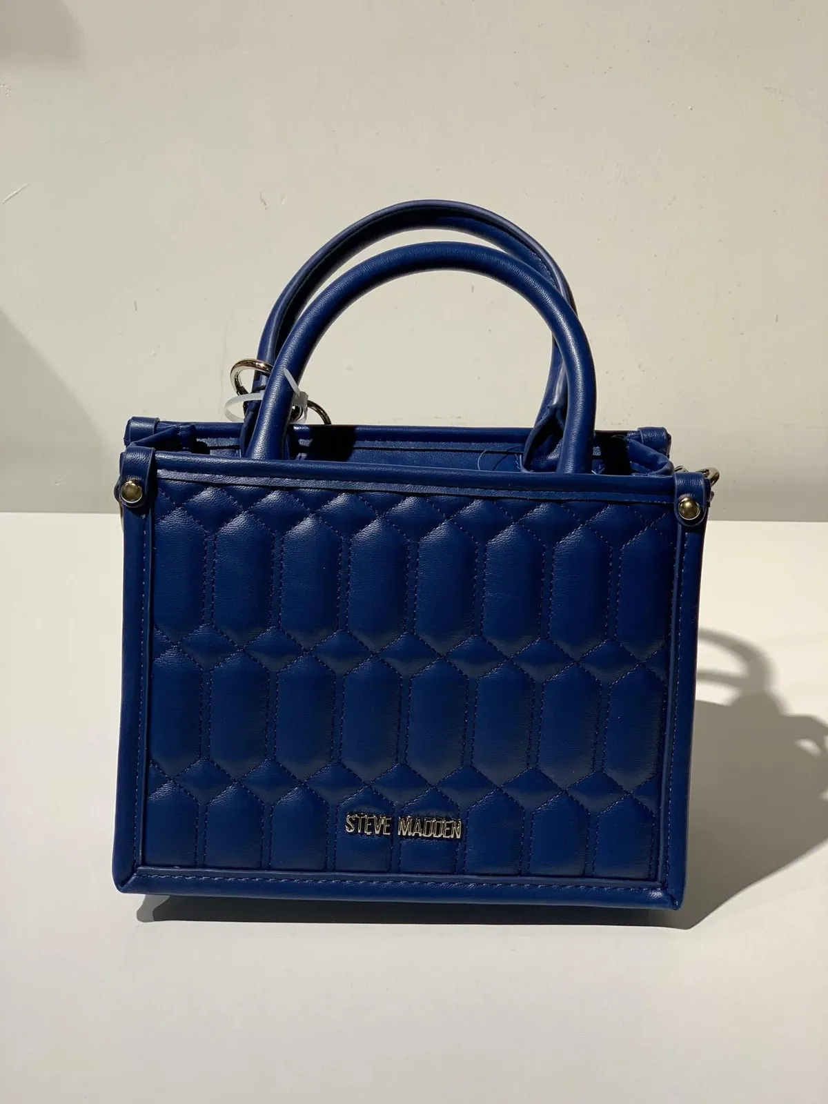 Steve Madden Blue Quilted Handbag