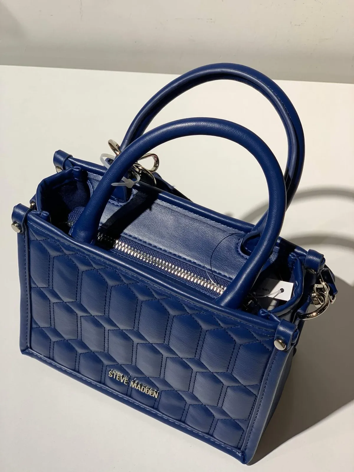Steve Madden Blue Quilted Handbag