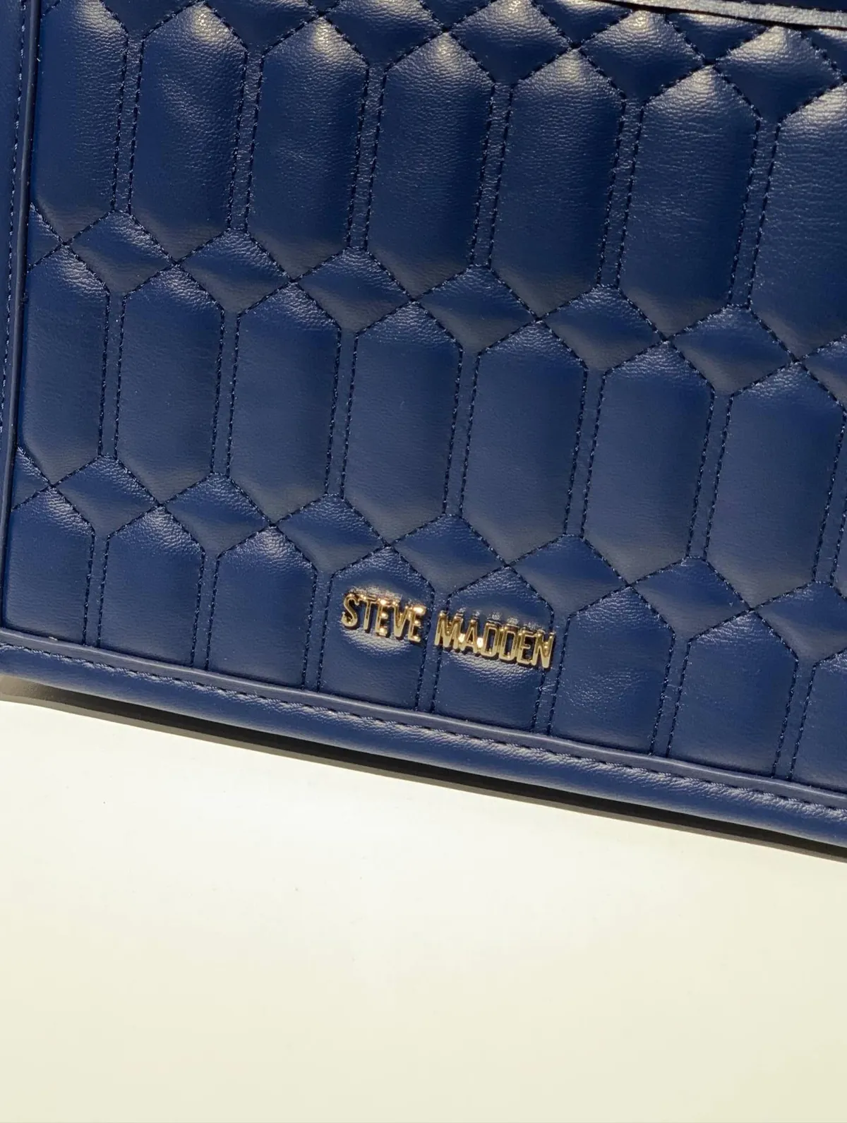 Steve Madden Blue Quilted Handbag