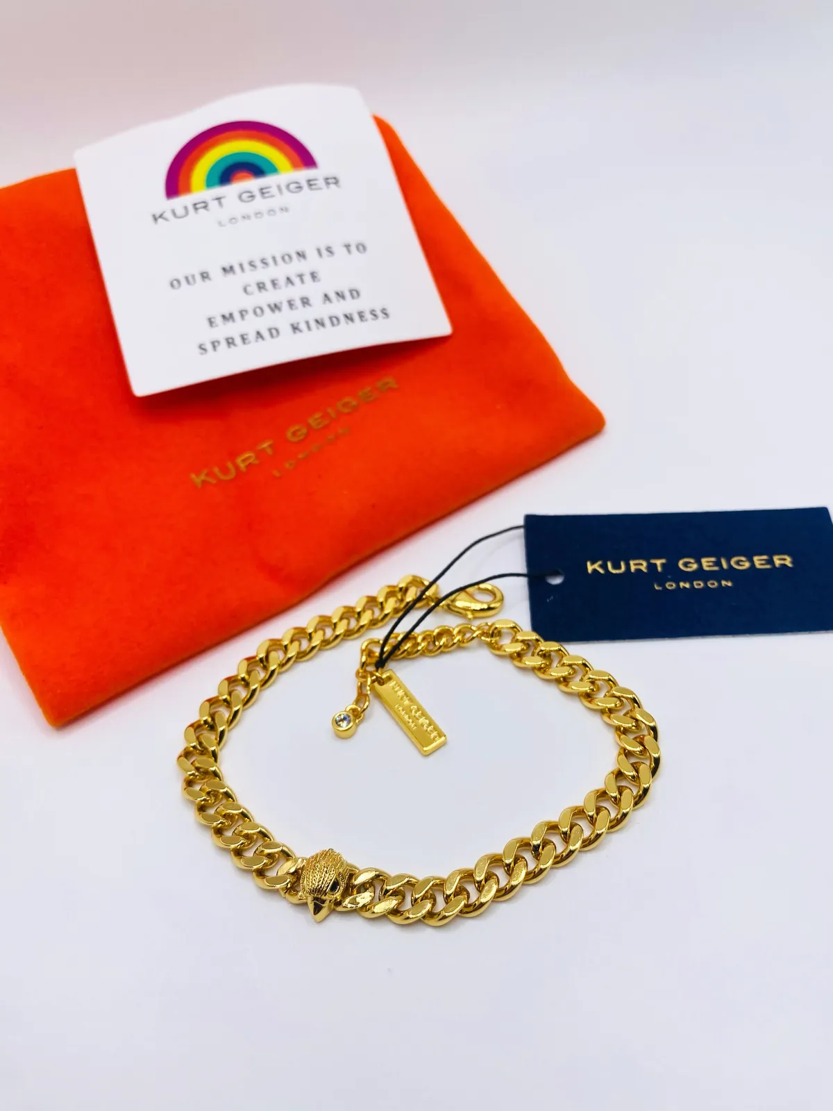 Kurt Geiger Gold Chain Bracelet