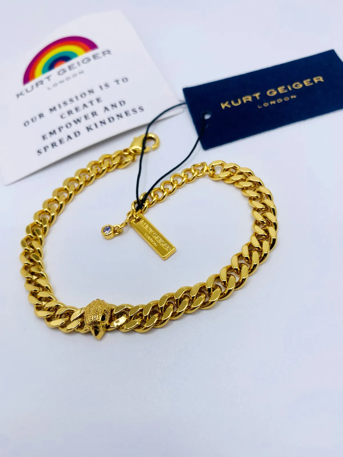Kurt Geiger Gold Chain Bracelet